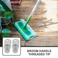 thumbnail image 4 of 2pcs Broom Extension Pole Adapter Tips Metal Threaded Handle Tips End Adapter, 4 of 4