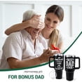 thumbnail image 2 of Dad Tumbler Best Dad Ever Gifts Birthday Gift for Dad From Son Daughter-40 Oz Tumbler With Handle And Straw, 2 of 6