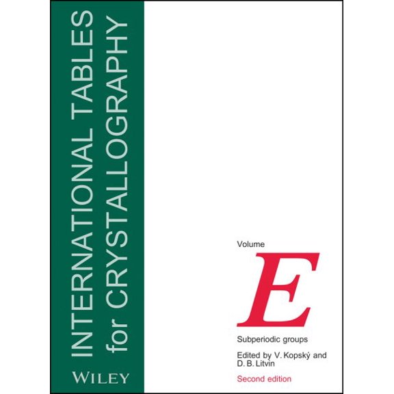 Pre-Owned Iucr Series. International Tables for Cr International Tables for Crystallography, Volume E: Subperiodic Groups, Book 6, (Hardcover)