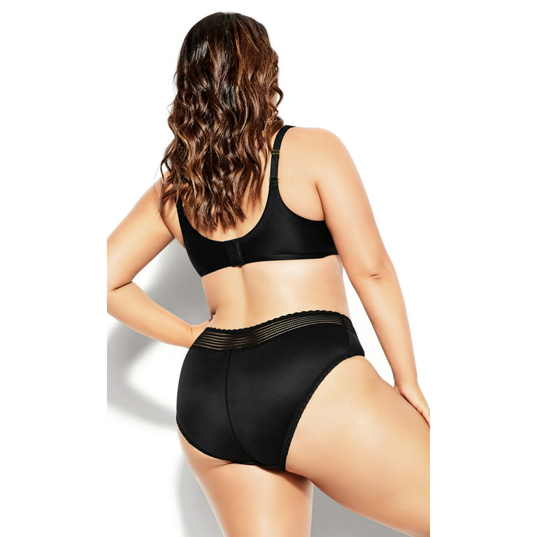 Women's Plus Size Bodycon Contour Bra - Black