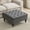 Gray, variant on BRILHAMEZ Modern Linen Fabric Storage Ottoman Bench, Button Tufted Coffee Table Footrest Stool with Hidden Storage for Living Room and Bedroom, Gray