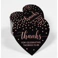thumbnail image 2 of Inkdotpot Real Rose Gold Foil Thanks For Celebrating The Bride To Be Bridal Shower Tags Favor Hang Paper Tags 50 Pieces, 2 of 6