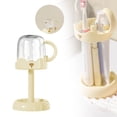 thumbnail image 2 of Clearance! Toothbrush Stand With Cover/Cup 3 Slots Toothbrush Holders For Bathrooms Compatible With Toothpaste Conventional Toothbrushes Electric Toothbrushes Blue B, 2 of 9