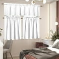 thumbnail image 4 of Hummingbird Floral Print Kitchen Curtain Valance and Tiers Set Farmhouse Bathroom Window Curtain Set -Easy Installation, 4 of 5