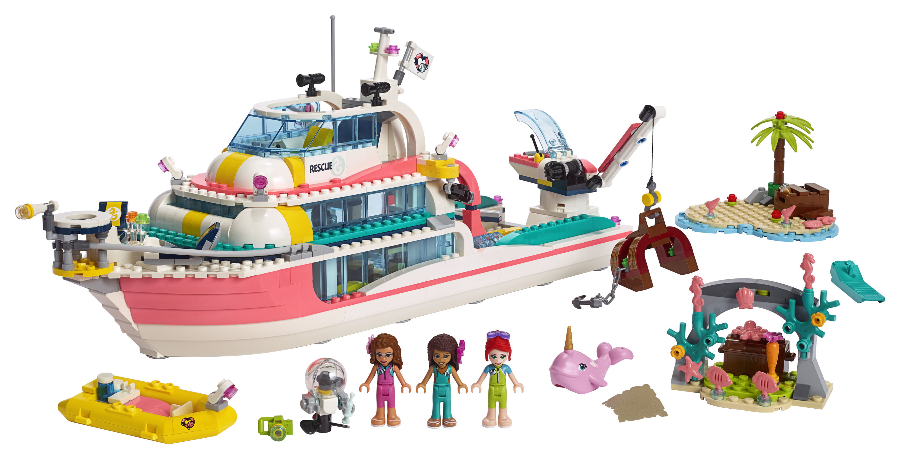 Lego Friends Rescue Mission Boat 41381 Sea Building Kit 908