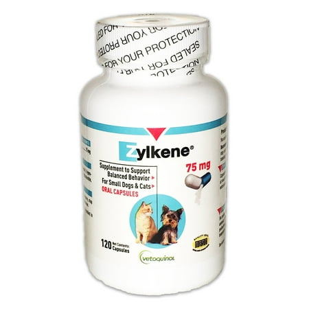 UPC: 0017030039634 | Vetoquinol Zylkene 75mg (120 capsules)