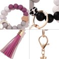 thumbnail image 3 of Dinheiro Pulsera de cuentas de silicona, colgante de llavero, 3 of 5
