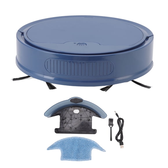Robot aspirador 3 en 1, aplicación remota inteligente, Control 2000Pa, succión fuerte, carga USB, robot de barrido para el hogar, azul