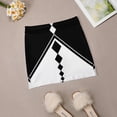 thumbnail image 6 of Monochrome Geometric Diamonds Women's skirt With Hide Pocket Tennis Skirt Golf Skirts Badminton Skirts Running skirts Black, 6 of 6