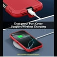 thumbnail image 6 of Heavy Duty 3-in-1 Rugged Full Cover Shockproof Case for Apple iPhone 16 Pro – Red, 6 of 8