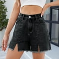 thumbnail image 6 of Levmjia Women Denim Shorts High Waisted Casual Button Pocket Stretch Comfortable Summer Fashion Jeans Shorts for Women Plus Size Sale, 6 of 7