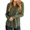 thumbnail image 2 of GigrtiJin Women's Plus Size Sweaters Long Sleeves V Neck Pullover Tunic Tops Comfy Loose Casual Solid Color Blouse, 2 of 6