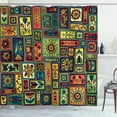 thumbnail image 1 of Ambesonne Hipster Shower Curtain, Leaves and Hearts, 69"Wx84"L, Multicolor, 1 of 3