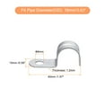 thumbnail image 2 of 18Pack 16mm Pipe Straps One Hole Straps Zinc Plated Steel Pipe Clamp, 2 of 5