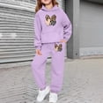 thumbnail image 2 of Gunia Kids Girls Jogger Set 2 Piece Valentine'S Day Hoodie Jogger With Leopard Print Heart Design Cozy Two Piece Outfit Toddler Kids Comfy Clothes Set Cute Outfits For Girl 2-13 Years, 2 of 6