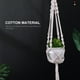 thumbnail image 3 of leyfeng Colgador de plantas de macramé, soporte de maceta decorativo tejido, maceta colgante para interiores y exteriores, cesta de algodón hecha a mano, 3 of 6