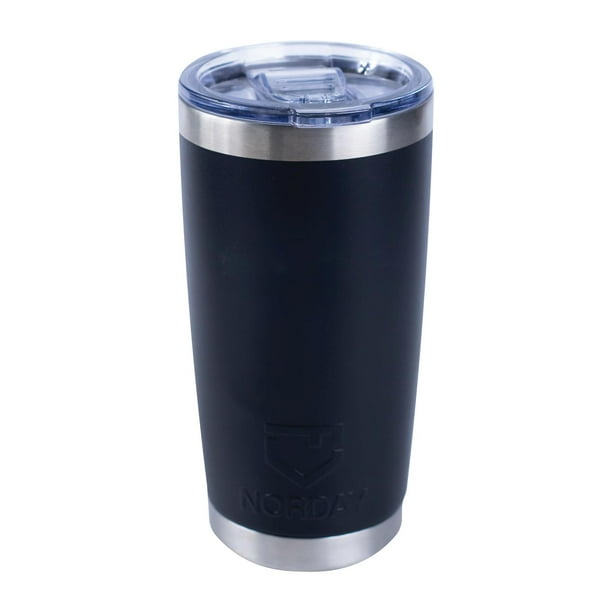 Vasos de Acero Inoxidable NORDAY Termo Tumbler Vaso Térmico 20oz 600ml Tapa Antiderrame Negro
