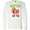 thumbnail image 3 of Inktastic Christmas Sister Elf Long Sleeve T-Shirt, 3 of 5