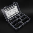 thumbnail image 3 of 150 X M4 X 16mm Screws R-Type Cable Clips Self-Tapping Screws Set Plastic Black Management Of Various Cables Air Conditioning, 3 of 8