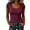 Purple, variant on Women’s Short Sleeve Ribbed Knit U-Neck T-Shirt Slim-Fit Bodycon Casual Tee Low Neckline Form-Fitting Summer Top Ideal Base Layer for Daily Layering