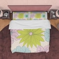 thumbnail image 1 of Vibrante Verde Floral Boho Ropa de Cama Colorido Funda Nórdica Bohemio Juego de Dormitorio,, 1 of 6