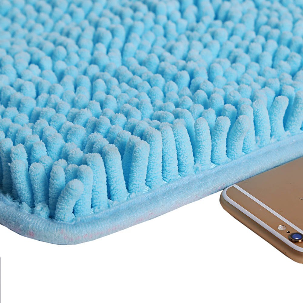 Bath Rug, Kapas [W16" x L23"] Soft Shaggy Non Slip Absorbent Bath Mat