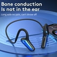 thumbnail image 3 of Open Ear Headphones, 35 Hours Playtime True Wireless Open Ear Earbuds with Ear Hooks, Air Conduction Headphones, Bluetooth 5.3, Clear Calls, IPX6 Waterproof Wireless Earphones - Blue, 3 of 9