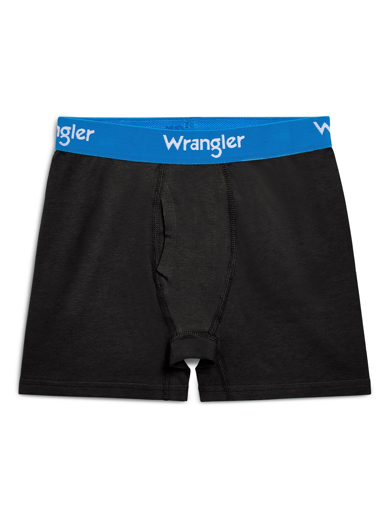 Wrangler Boys' Cotton Boxer Briefs, Soft Boys Underwear w/ 4-Way Stretch, Medium, 5-Pack