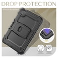 thumbnail image 6 of Dteck Built-in Screen Protector Case for iPad Pro 11 inch 1st/2nd/3rd/4th Generation (2018/2020/2021/2022),iPad Air 5th/4th Gen Shockproof Silicone Case Stand Cover with Shoulder Strap,Black, 6 of 7