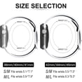 thumbnail image 4 of Correa deportiva de silicona Transpirable compatible con Apple Watch 44mm 42mm 45mm brillar, 4 of 5