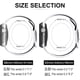 thumbnail image 4 of Blanco/Negro 2 Piezas Correa Deportiva Compatible con Apple Watch Band 44mm 42mm 45mm, Correa de Silicona Transpirable con Hebilla de Doble Orificio, para iWatch Series 7 6 5 4 3 SE, 42mm/44mm/45mm-L, 4 of 5