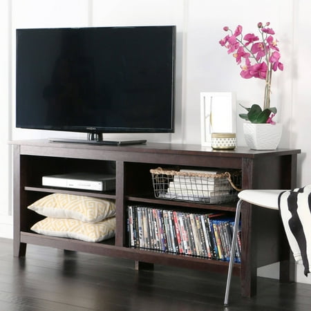 Wood TV Stand for TVs up to 60″