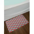 thumbnail image 2 of Kids Bath Mat, Big and Small Triangles in Shabby Colors Vintage Geometric Tile Design, Non-Slip Plush Mat Bathroom Kitchen Laundry Room Decor, 29.5 X 17.5 Inches, Sky Blue Marigold Scarlet, Ambesonne, 2 of 2