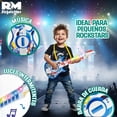 thumbnail image 4 of Juguete Guitarra Musical Brillante Para Niña y Niño azul, 4 of 5