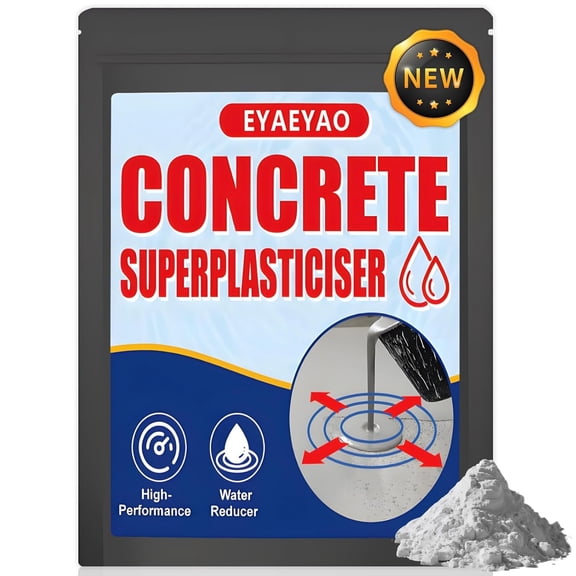 Concrete Super Plasticizer, Concrete Admixture, 8 Ounces High Range Water Reducer - High-Performance Super plasticizer Concrete Additive for Superior Strength, Workability