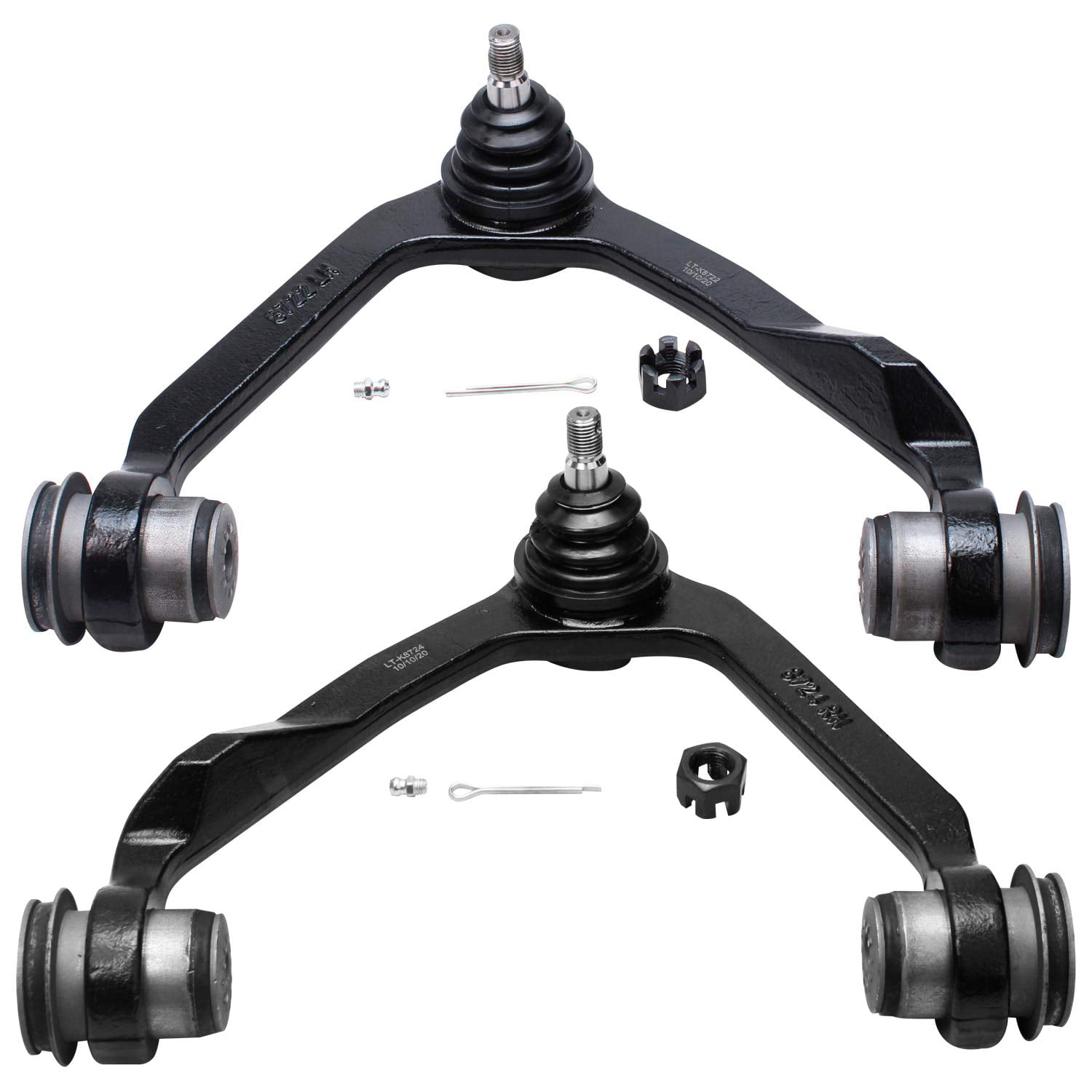 Detroit Axle - Front Shocks Absorber + Upper Lower Control Arm With Ball Joint + Outer Tie Rod End + Sway Bar Link Replacement For Ford Expedition F-150 [4wd Only] - 10pc Set