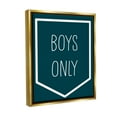 thumbnail image 4 of Stupell Industries Minimal Boys Only Typography Painting Gold Floater Framed Canvas Art Print Wall Art, 25 x 31, 4 of 10