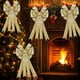 thumbnail image 5 of Adorno Navideño de Lazo | Colgante Rojo para Árbol de Navidad | Lazo Reutilizable con Marco de Acero Resistente a La Decoloración para Envolver Regalos | Decoración Navideña para Interiores y Exterio, 5 of 6