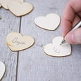 thumbnail image 3 of Kate Aspen Wooden Guest Book Alternative (Set of 75) Wodden Hearts, One Size, Brown, 3 of 3