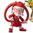 thumbnail image 6 of JORIAE Desktop Ornament on Sale Christmas Santa Figurine | Christmas Figures Resin Santa Doll with Beard and Hat Bright Color Classic Santa Doll Window Display Props Room Fireplace Decor Home Decor C, 6 of 9