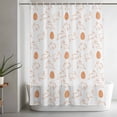 thumbnail image 5 of Easter Eggs Small Stall Shower Curtain, Waterproof Shower Curtains for Bathroom, Cute Bunny Rabbits Cartoon Orange Washable Fabric Cloth Bath Curtain for Bathtub Decoration with Hooks 36x78 Inches, 5 of 9
