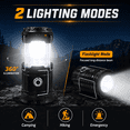 thumbnail image 4 of BEEPRINCESS 4 Pack LED Camping Lantern, Solar and Rechargeable Lantern Flashlight Collapsible and Portable Light for Camp/Hiking/Emergency/Hurricanes/Storm, 4 of 9