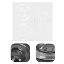 LEORX 6Pcs Silicone Door Wall Protector Door Bumper Protector Transparent Noise Reduction Bathroom