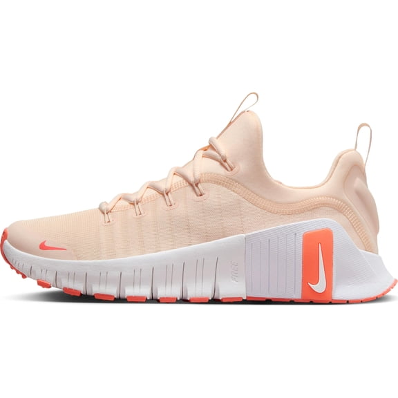 Nike Free Metcon 6 Women's Workout Shoes (FJ7126-801, Guava Ice/Light Wild Mango/White) Size 9.5