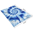 thumbnail image 4 of Blue Tie Dye Mandala Pattern Blanket,Comfortable Soft Flannel Throw Blanket,All Season,Warm Lightweight Blankets for Sofa Bed Couch Living Room Chair,40"x50", 4 of 4