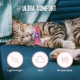 thumbnail image 4 of Collar morado para gato, collar Airtag con soporte para Airtag y hebilla de seguridad, collar personalizado para gato, 4 of 5
