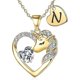 thumbnail image 1 of Collar de unicornio Yashi 26 letras color circón cobre Oro N modelo 21745, 1 of 5