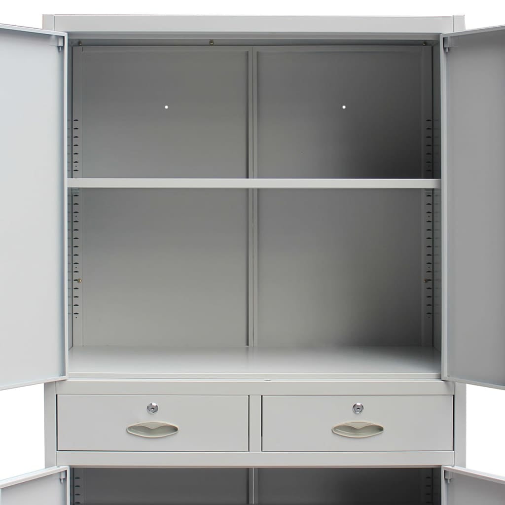 Lowestbest 35.4"x15.7"x70.9" Office Steel Cabinet with 4 Doors for Office, Garage, Home Lowestbest 35.4"x15.7"x70.9" Office Steel Cabinet with 4 Doors for Office, Garage, Home