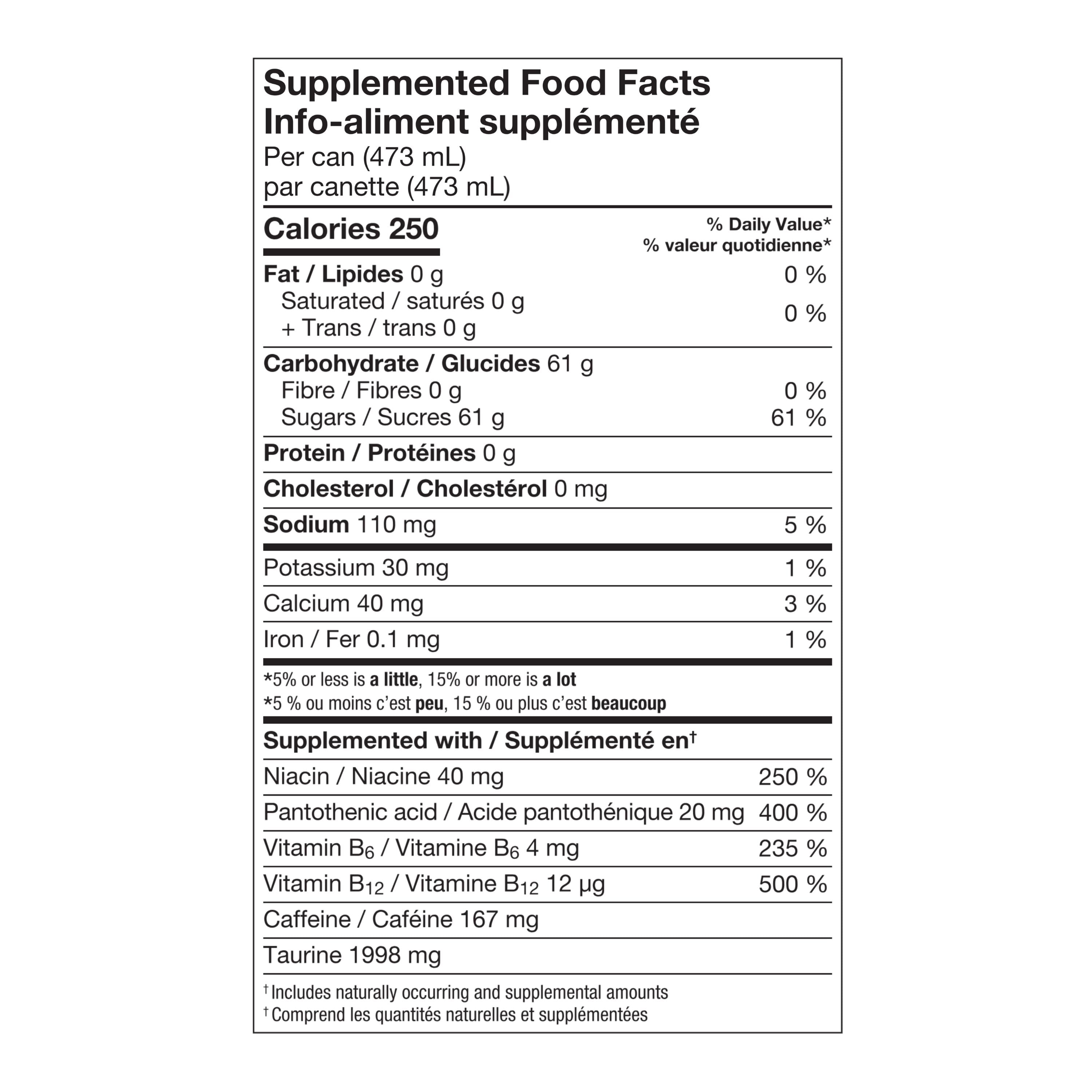 Rockstar Punched Fruit Punch Energy Drink 4 x 473 mL, Cans, 4x473ml
