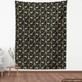 thumbnail image 4 of Ambesonne Floral Fabric by the Yard, Summer Meadow Flower Botany, 1 Yard, Mustard Grey and Black, 4 of 5